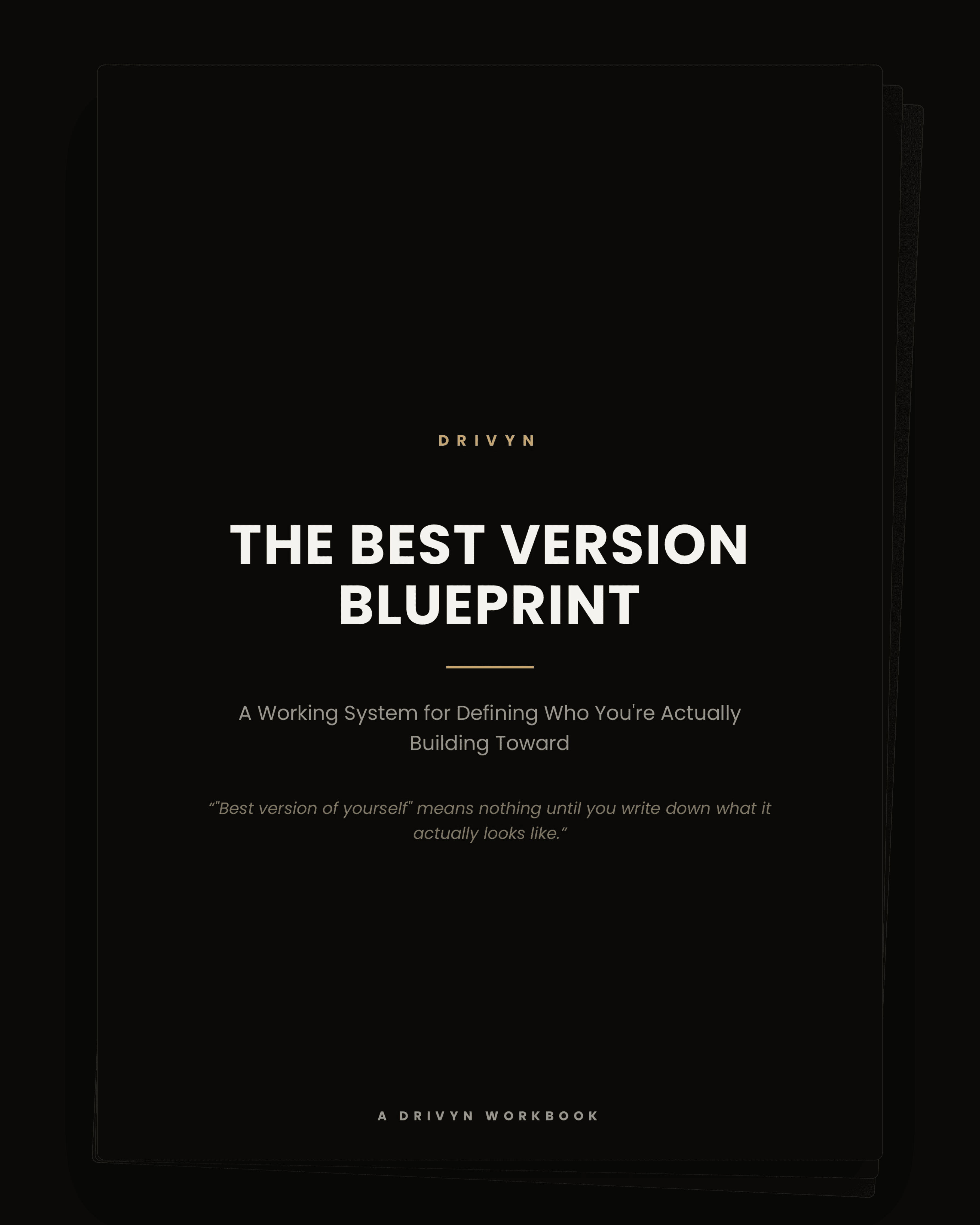 THE BEST VERSION BLUEPRINT